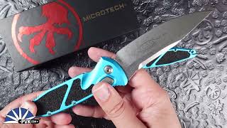 Microtech Socom Elite Auto Turquoise Handle [upl. by Otokam131]