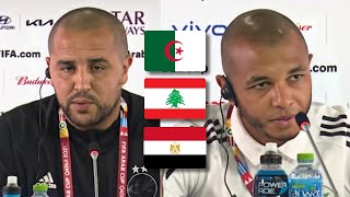 CONFÉRENCE DE PRESSE MAJID BOUGHERRA amp YACINE BRAHIMI COUPE ARABE LIBAN EGYPTE [upl. by Hedva]