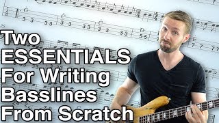 How To Write A Bassline From Scratch 2 Crucial Elements Lesson 19 [upl. by Janicki418]