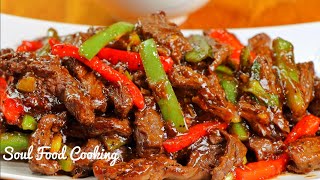 Pepper Steak Recipe  How to Make Pepper Steak [upl. by Svoboda]