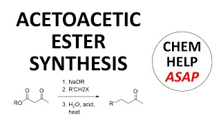 acetoacetic ester synthesis [upl. by Savvas]