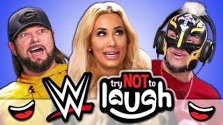 WWE Superstars Try To Watch This Without Laughing Or Grinning [upl. by Dnaleel]