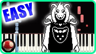 Hopes and Dreams  Undertale  EASY Piano TutorialSynthesia Top Anime Music [upl. by Saleme568]