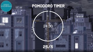 25 minute timer  Lofi  Pomodoro timer  4 x 25 min [upl. by Llevel480]