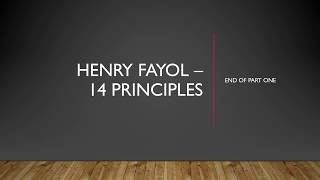 Henry Fayol 14 principles part 1  Administrative theory of management [upl. by Regdirb945]