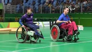 Day 9 morning  Boccia highlights  Rio 2016 Paralympic Games [upl. by Atinaj]