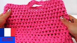 Crocheter soimême un sac à main  facile et rapide  Tuto en français [upl. by Tavia]