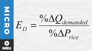 Calculating the Elasticity of Demand [upl. by Amitaf]