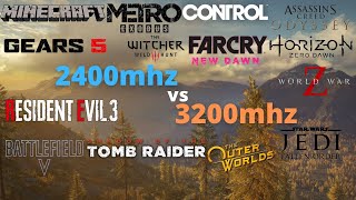 2400mhz vs 3200mhz ram test in 14 games [upl. by Llib472]