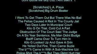 EazyE  Boyz N The Hood Clean HD Lyrics [upl. by Newel]