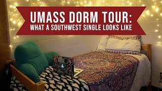 Dorm Tour at UMass Amherst  Tour a Single in Southwest Towers [upl. by Airehs]