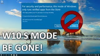 Switch out of Windows 10 S mode 2019 [upl. by Irrehc]