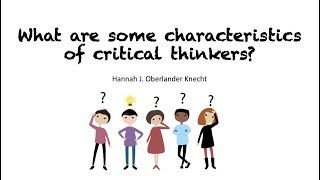 Characteristics of Critical Thinkers [upl. by Er]