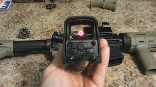 EOTech Holographic Sight Unboxing and Overview Holo Sight vs Red Dot Sight [upl. by Mall]