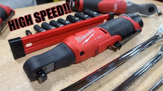 Milwaukee Tool M12 FUEL 14quot and 38quot High Speed Ratchet Review 256620 amp 256720 [upl. by Nicks982]