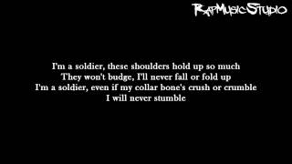 Eminem  Soldier  Lyrics on screen  Full HD [upl. by Alyakcim597]