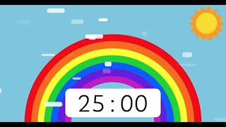 Rainbow Timer 25 Minute 🌈 [upl. by Tillio]