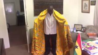 How to wear mens kente cloth [upl. by Lauren951]