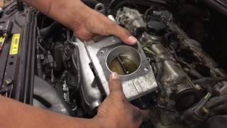 2001 volvo xc70 throttle body removal install [upl. by Noissap959]