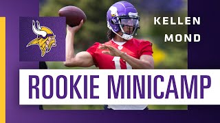 Kellen Mond Highlights From Minnesota Vikings 2021 NFL Rookie Minicamp [upl. by Kemp522]