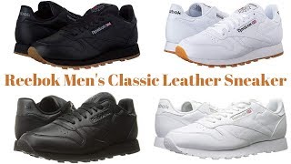 Reebok Mens Classic Leather Sneaker  Reebok Classic Leather  Fashion Review [upl. by Oenire700]