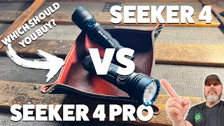 Olight Seeker 4 vs Seeker 4 Pro Which should you buy Comparison amp Beam Test [upl. by Einnus]