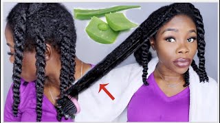 3 WAYS TO USE ALOE VERA FOR EXTREME HAIR GROWTH  MOISTURIZE DETANGLE PREPOO [upl. by Coffee106]