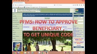 How to Approve Beneficiary IN PFMS amp hOW TO GET UNIQUE CODE EASILY [upl. by Atiker207]