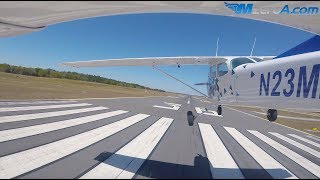 Gusty Crosswind Landings  MzeroA Flight Training [upl. by Chamberlain]