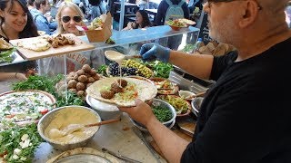 FALAFEL SANDWICH WRAPS  Delicious Middle Eastern Vegetarian Street Food In London [upl. by Wilder9]