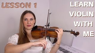 Learn To Play Violin  LESSON 1  How to hold the violin amp bow [upl. by Hittel969]