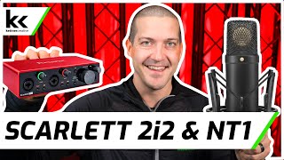 Focusrite Scarlett 2i2 amp Rode NT1  Setup amp Demo [upl. by Nairot]