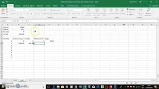 Tabla Interés sobre Saldo Insoluto con Excel [upl. by Leund]