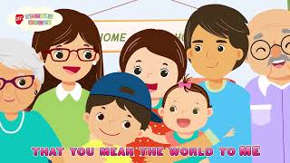 I Love My Family Animated Version  Children SingAlong  Families for Life Family Songs [upl. by Ragan872]