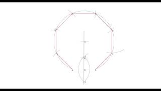 Costruzione dellottagono dato il lato [upl. by Kcirdet47]