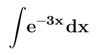 Integral e3x  integral of exp3x  Antiderivative of e3x  Integration of e3x [upl. by Yablon]