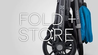 UPPAbby Vista Stroller  Fold  Store [upl. by Vinna]