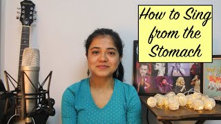 How to Sing from the Stomach  FAQ series  Chandranis Online Music Class [upl. by Lyrad139]