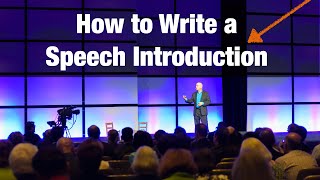 How to Write a Speech Introduction [upl. by Israel]