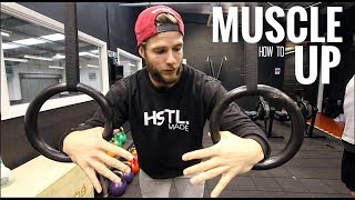 How to MUSCLE UP in 5 MINUTES  Strict and Kipping [upl. by Kahler]