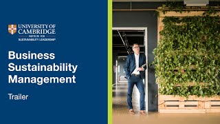 University of Cambridge Business Sustainability Management Online Short Course  Trailer [upl. by Melinde]