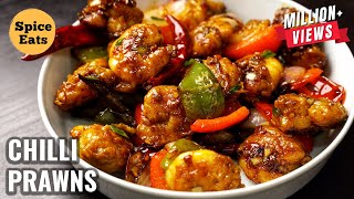 CHILLI PRAWNS RESTAURANT STYLE  CHILLI GARLIC PRAWNS  CHILLI PRAWNS [upl. by Noreen]