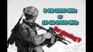 8gb 3200MHz vs 16gb 2400MHz DDR4 RAM  14 Games Tested [upl. by Vaclav]