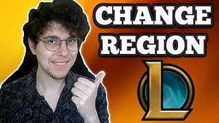 How To Change Region In League Of Legends [upl. by Ardnik]