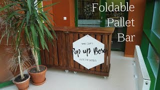 How to build a foldable bar from pallets [upl. by Eldreeda359]