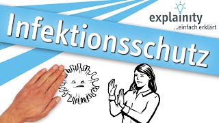 Infektionsschutz erklärt explainity®  Inhalt geprüft vom Vaccine Confidence Project am 24062021 [upl. by Esir]