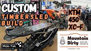 KTM 450 XCF Custom Timbersled Build [upl. by Ylirama693]