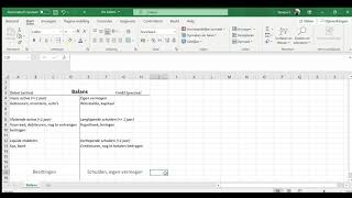 De balans Excel [upl. by Yraccaz]