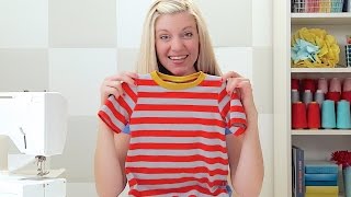 How to sew a Tshirt for kids and adults [upl. by Huntlee603]