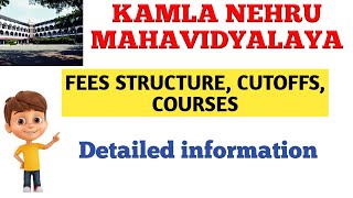 KAMLA NEHRU MAHAVIDYALAYA NAGPUR CUTOFFSCOURSESFEES STRUCTURE AND MORE [upl. by Airekahs676]